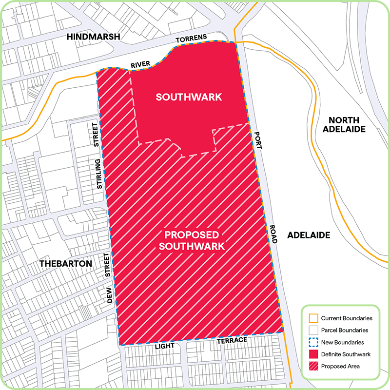 Map: Proposed Southwark area