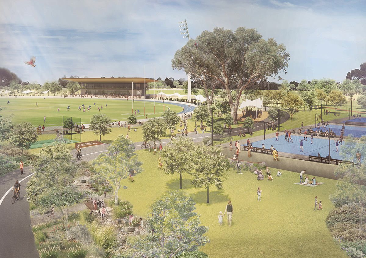 Image: Render of Northern Park Lands